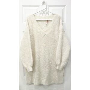 Anthropologie Pilcro Teddy V-Neck Tunic Sweater